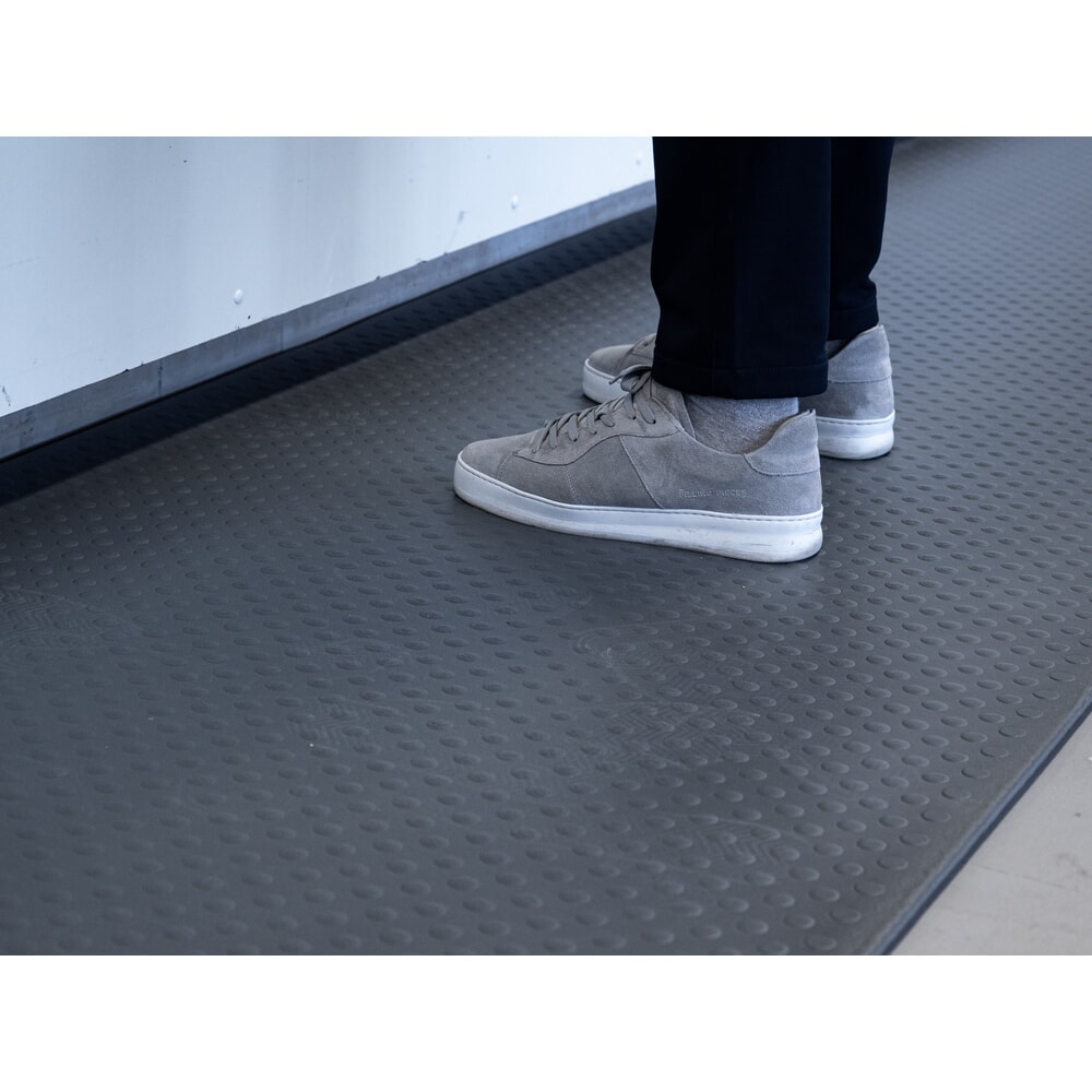 N° de l'image du produit 3 : REBOURNE® Anti-Ermüdungsmatte W2, für Standzeit bis 8 Stunden, Noppen, grau, BxL 900 mm x 2000 mm