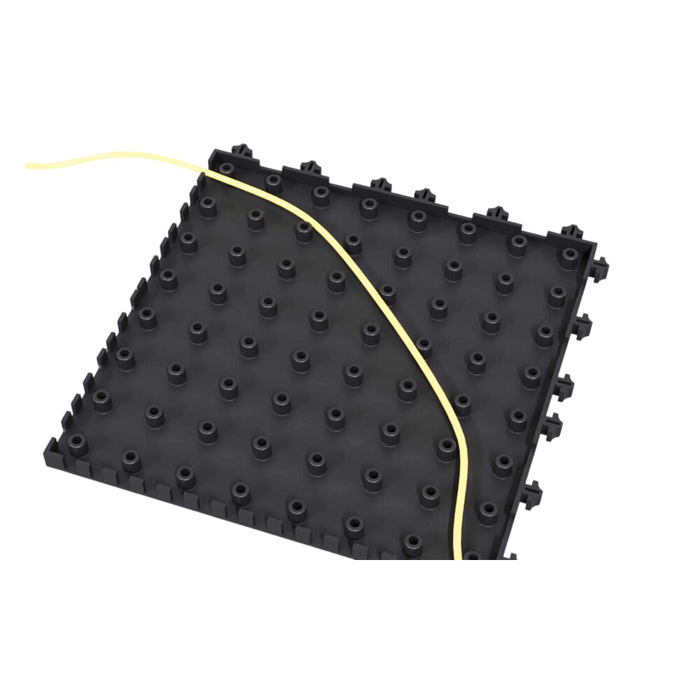 N° de l'image du produit 9 : REBOURNE® Anti-Ermüdungsmatte H3, Antirutsch, Arbeitsplatz-Set mit 4 Randleisten, BxL 1120 mm x 1120 mm