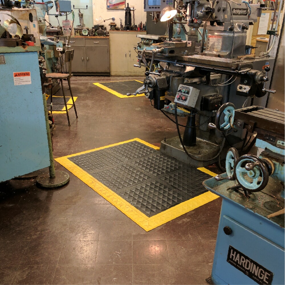 N° de l'image du produit 4 : REBOURNE® Anti-Ermüdungsmatte H1, hochbelastbar, modulare Kachel, BxL 460 mm x 460 mm