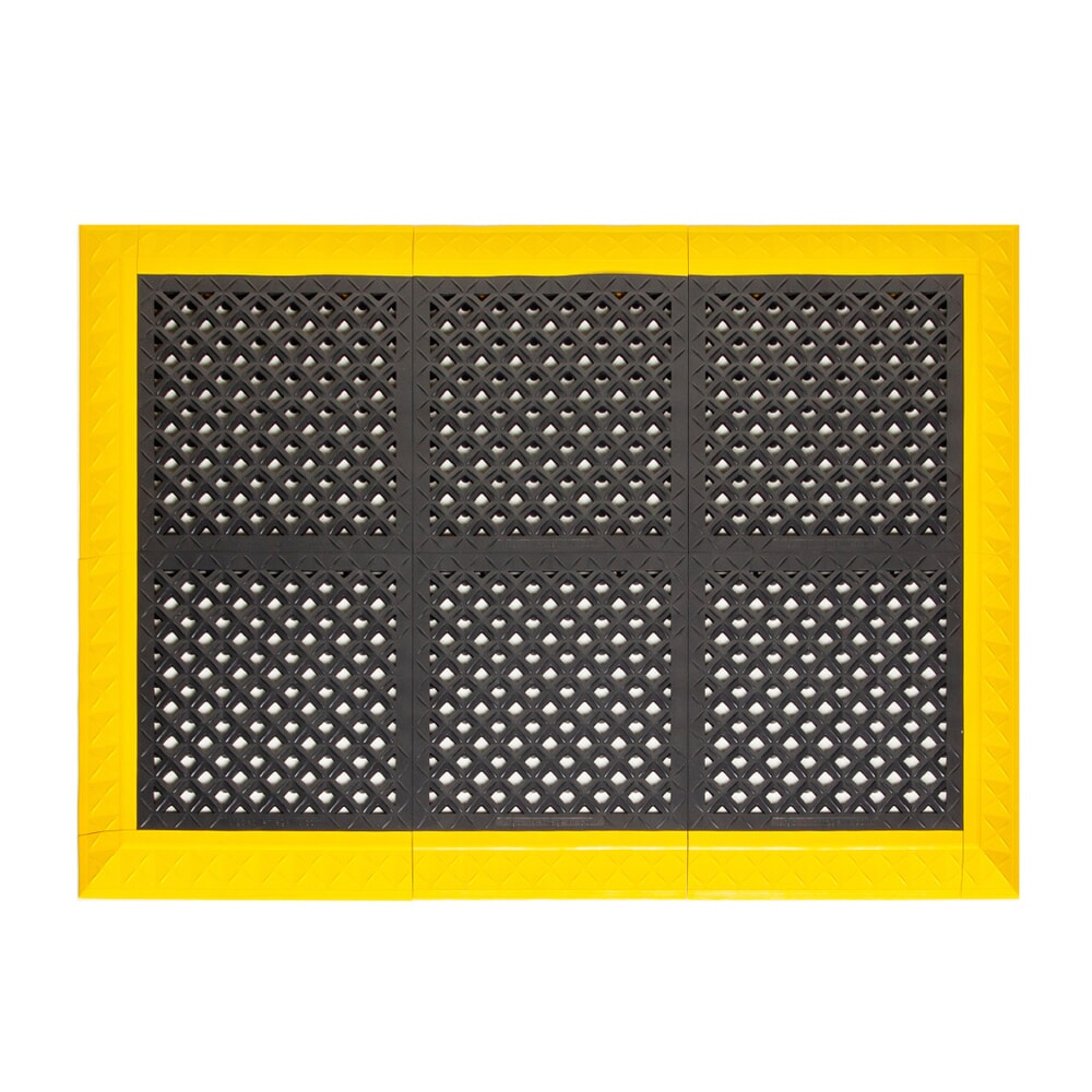 N° de l'image du produit 8 : REBOURNE® Anti-Ermüdungsmatte H2, hochbelastbar, gelochte Oberfläche, modulare Kachel, BxL 460 mm x 460 mm