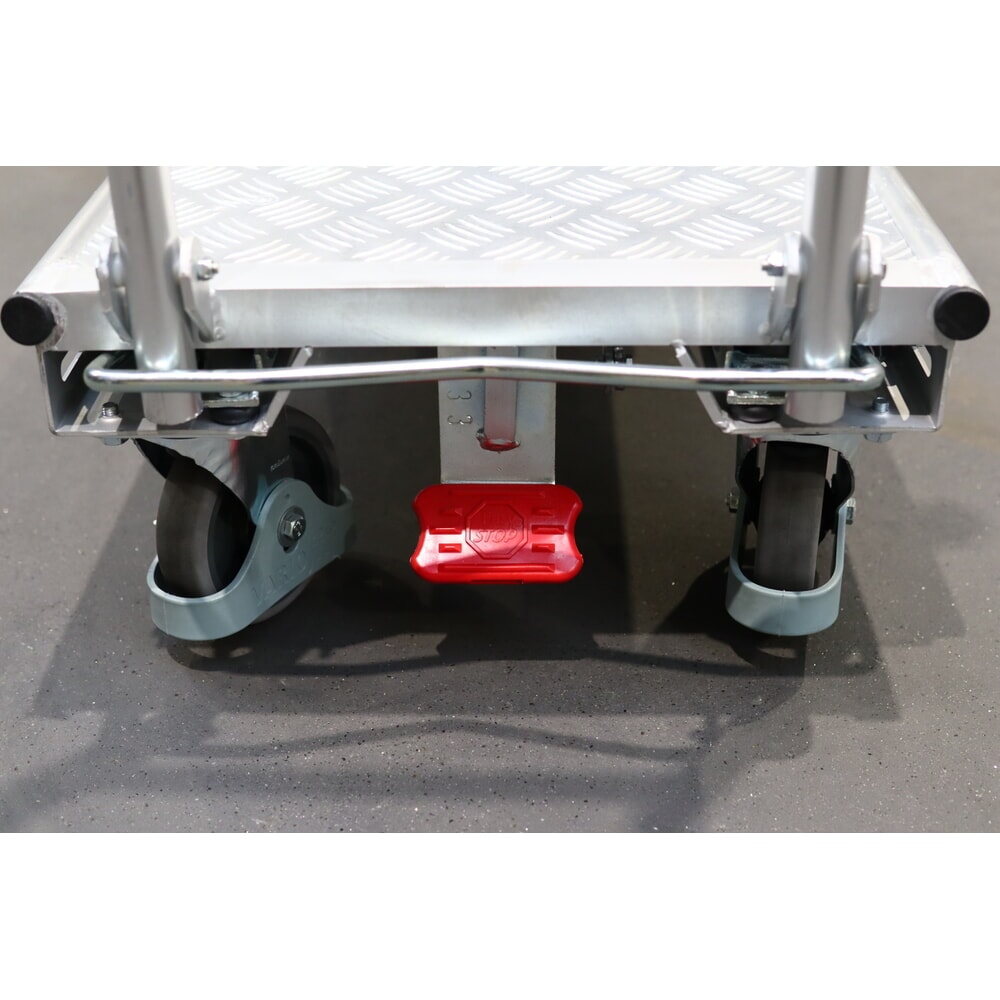 N° de l'image du produit 3 : VARIOfit® Klappwagen, Totmannbremse, EasySTOP®-Bremssystem, HxBxT 1005 mm x 865 mm x 450 mm, enzianblau