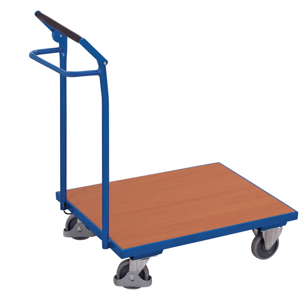 N° de l'image du produit 1 : VARIOfit® Magazinwagen, Totmannbremse, HxBxT 1015 mm x 945 mm x 600 mm, enzianblau