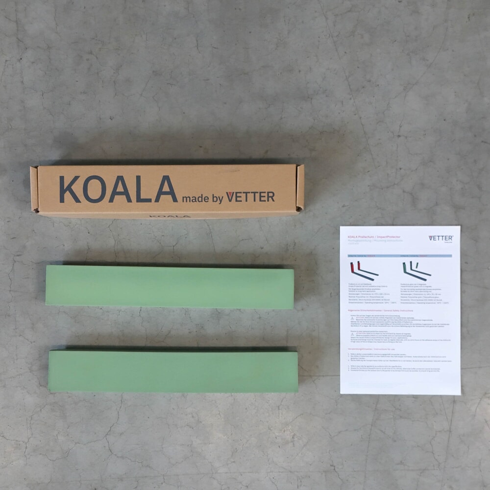 N° de l'image du produit 4 : VETTER® Prall-Gabelschutz KOALA, für Gabelstapler, Klett, LxB 470 mm x 100 mm