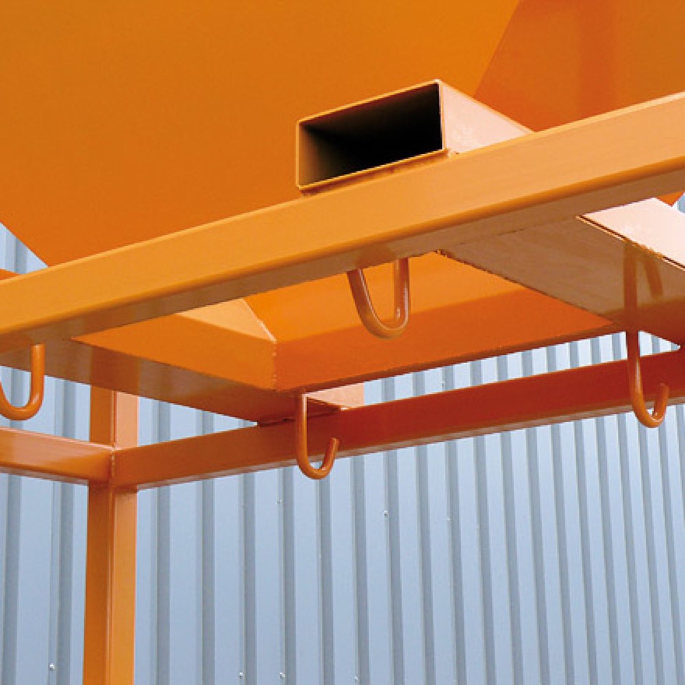 Produktabbildung Nr. 3: Eichinger® Übergabe-Silo mit Einfahrtaschen, Standgestell, RAL 7016 anthrazitgrau