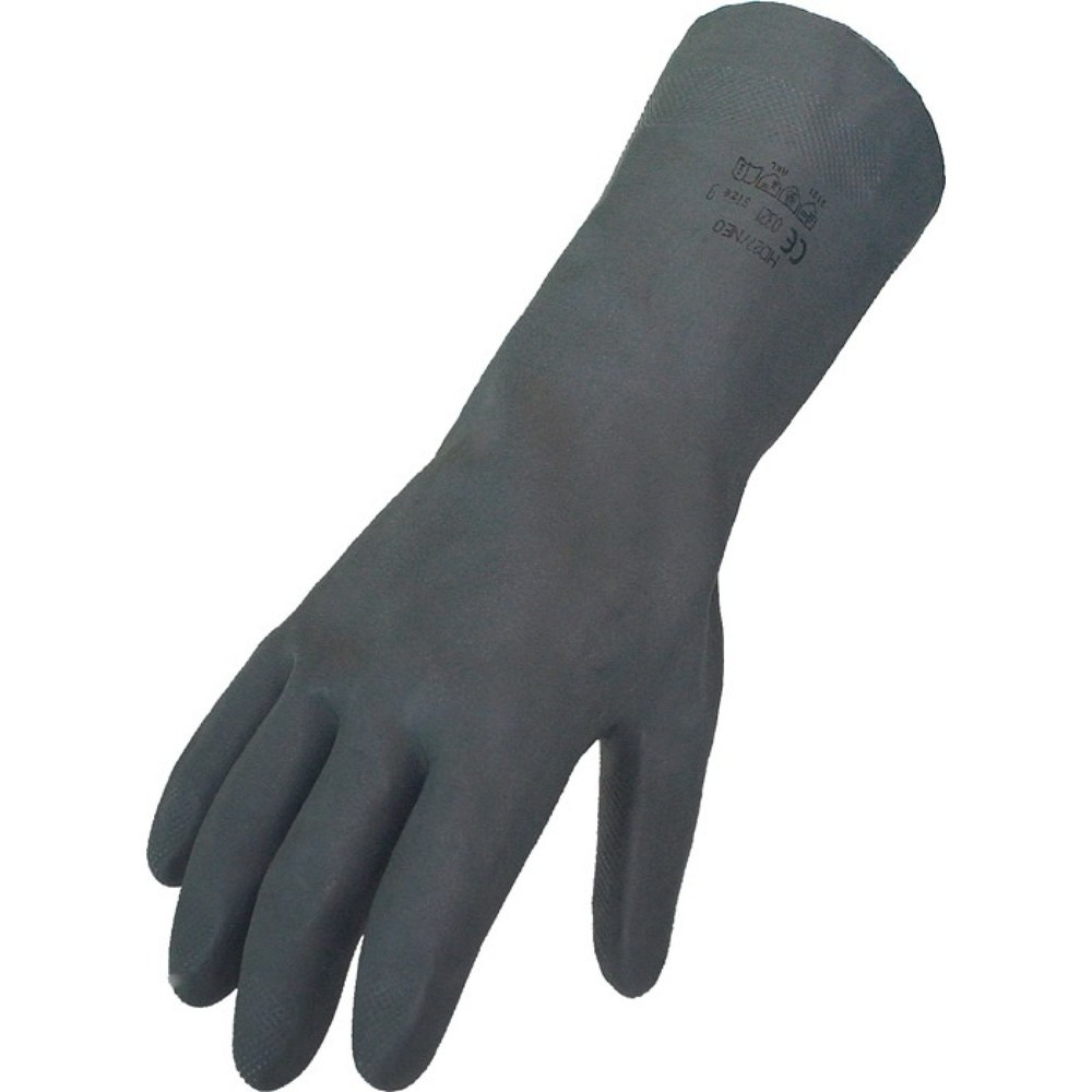 Illustration du produit: ASATEX Chemiehandschuh Gr.9 schwarz EN 388,EN