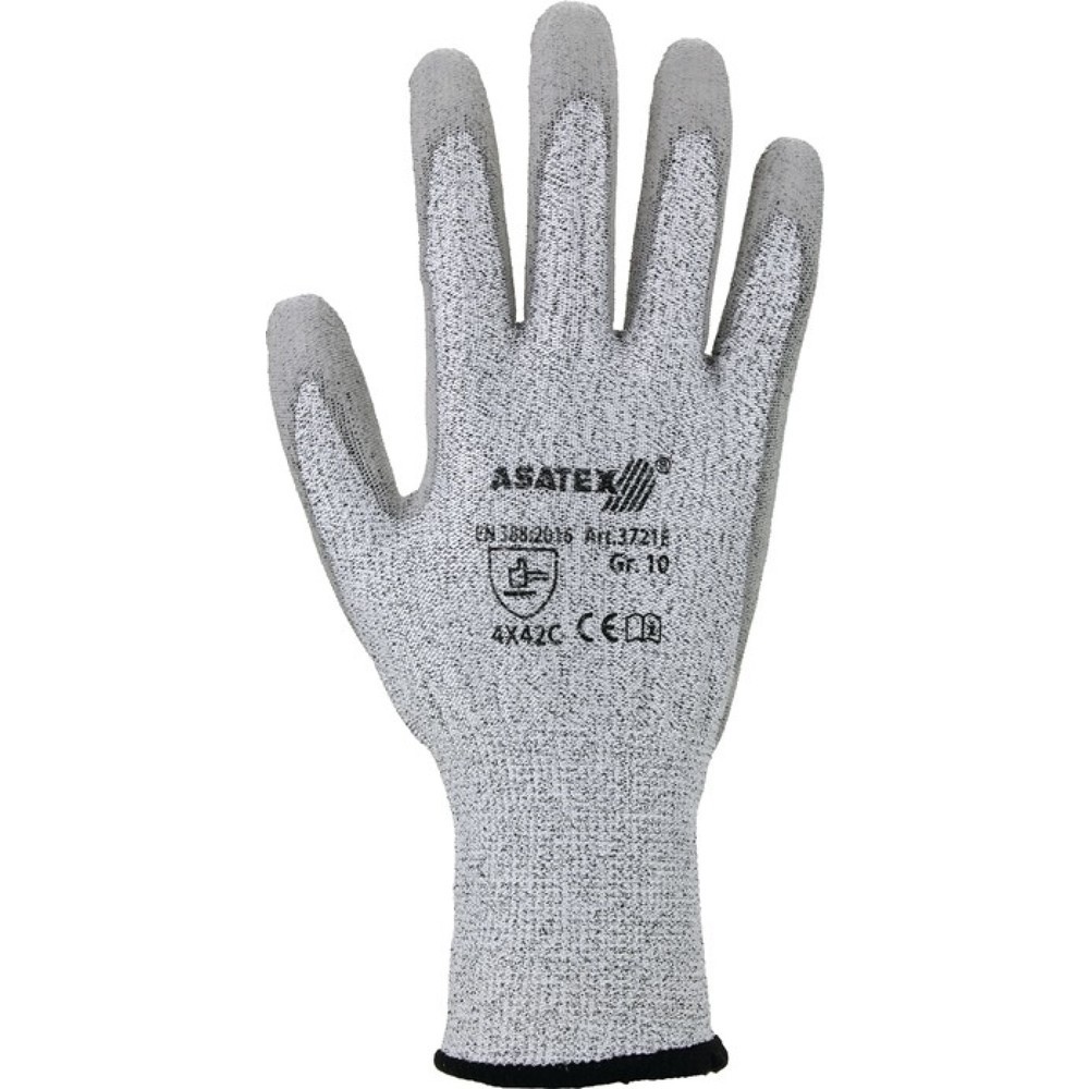 Produktabbildung: ASATEX Schnittschutzhandschuhe Gr.9 grau/grau