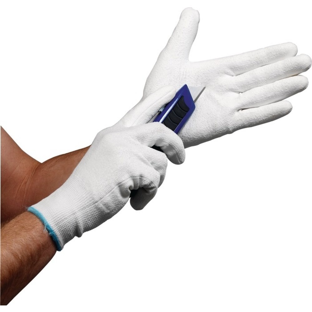 Produktabbildung Nr. 2: ASATEX Schnittschutzhandschuhe Gr.8 weiß EN 388
