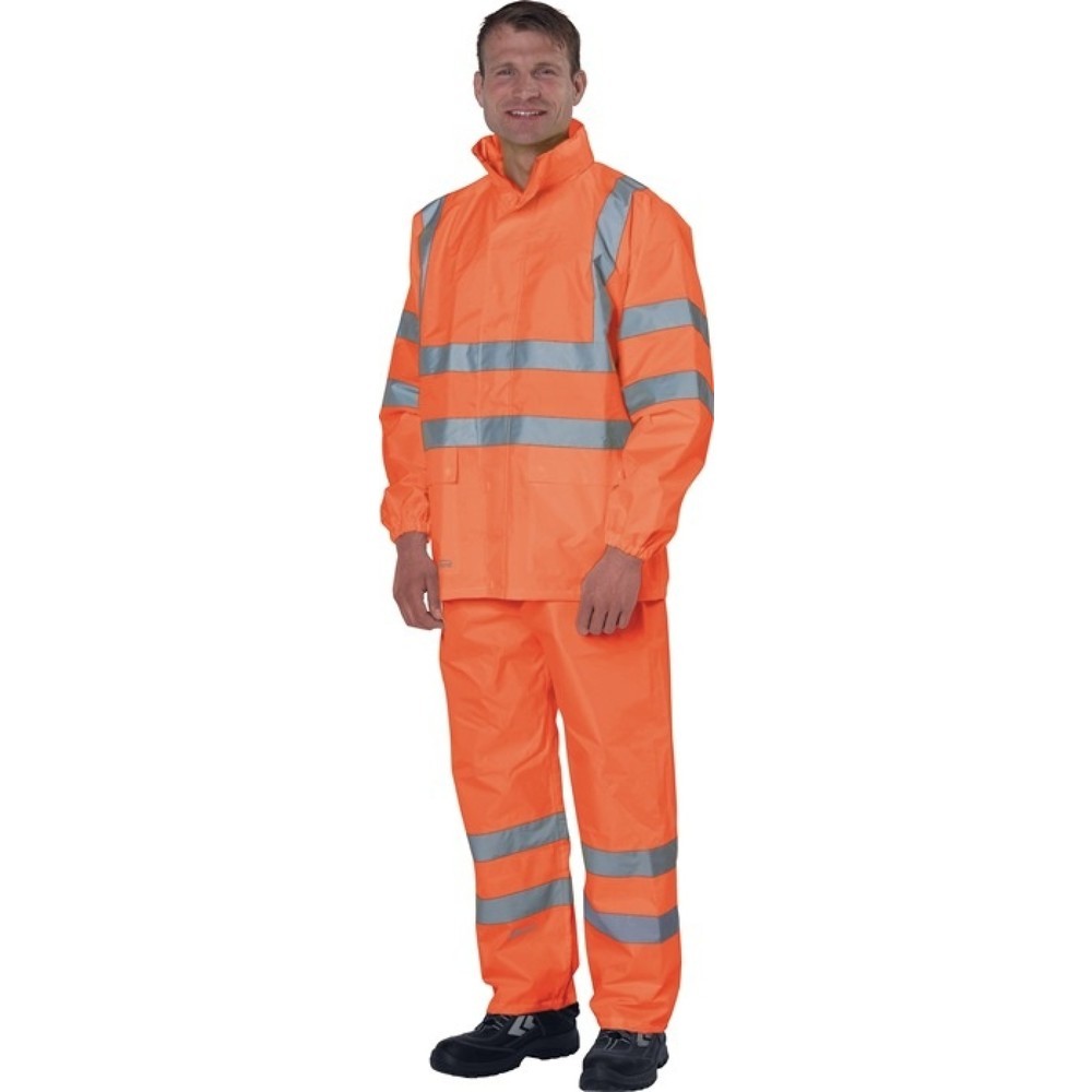 Produktabbildung: PREVENT Warnschutz-Regenjacke Gr.L orange