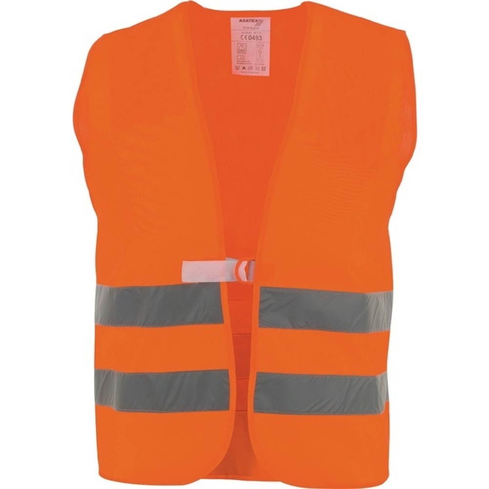 Produktabbildung: ASATEX Warnweste Gr.univ.orange EN 20471 Kl.2