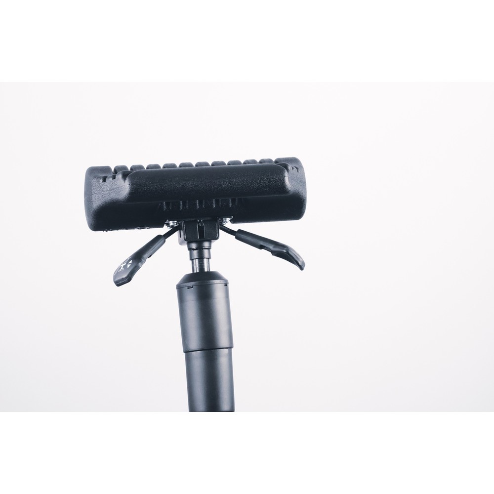 Produktabbildung Nr. 6: Siège assis-debout, assise ronde en PU, hauteur d’assise 630-840 mm, pied en fourche, poignée de transport