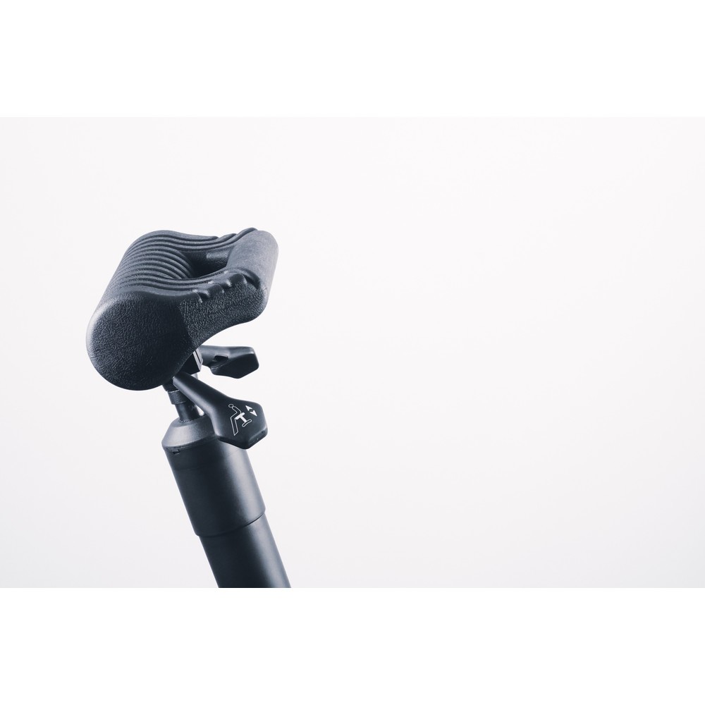 Produktabbildung Nr. 8: Siège assis-debout, assise ronde en PU, hauteur d’assise 630-840 mm, pied en fourche, poignée de transport