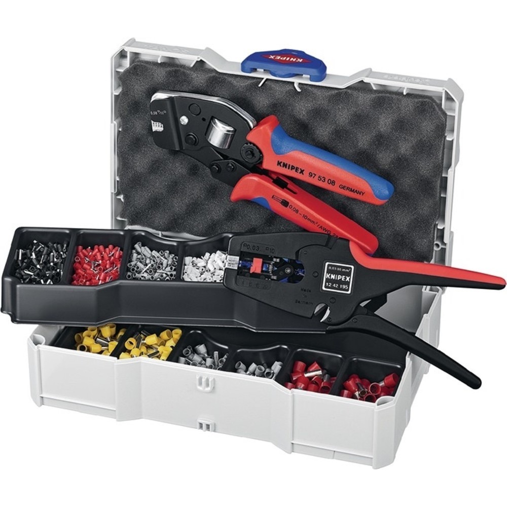 N° de l'image du produit 1 : Assortiment d'embouts de câble 1251 pièces 0,50-10,00 mm² Pince à sertir dans Sy