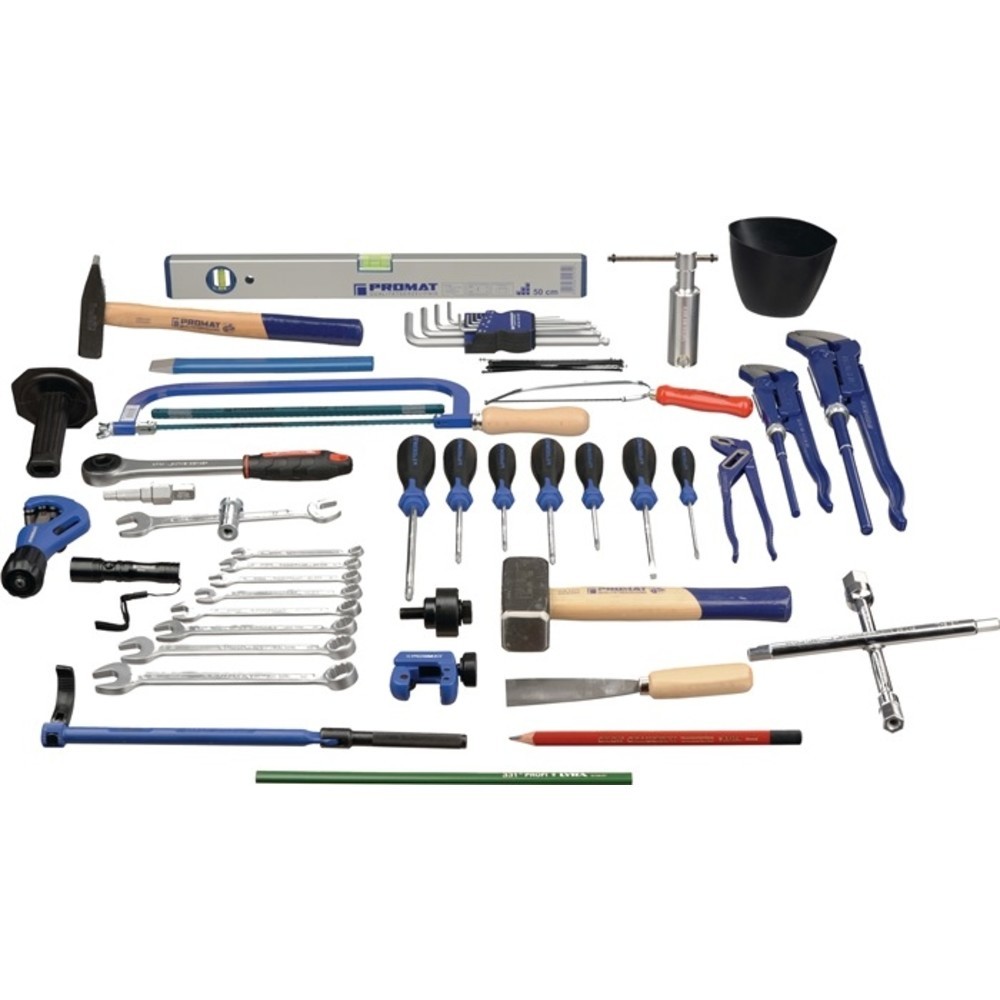 Produktabbildung Nr. 2: Assortiment d'outils 72 pièces dans coffret en plastique pour chauffage/sanitair