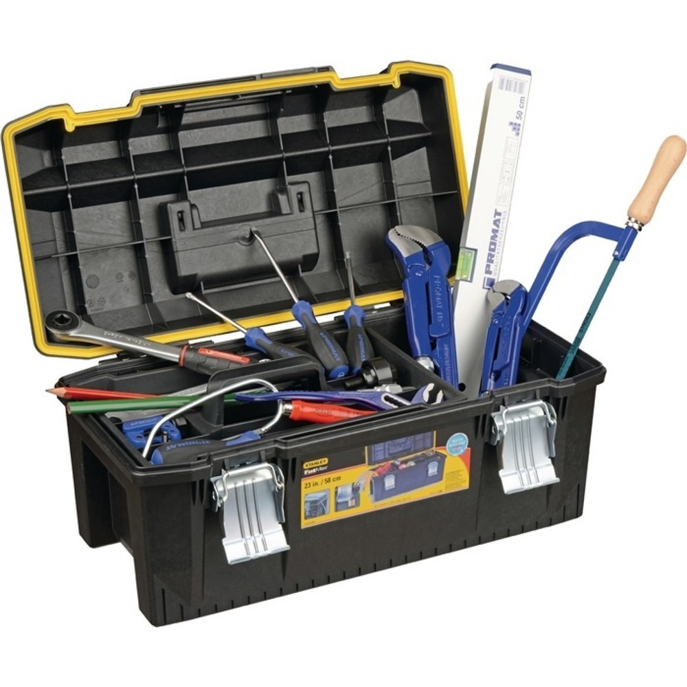 Illustration du produit: Assortiment d'outils 72 pièces dans coffret en plastique pour chauffage/sanitair