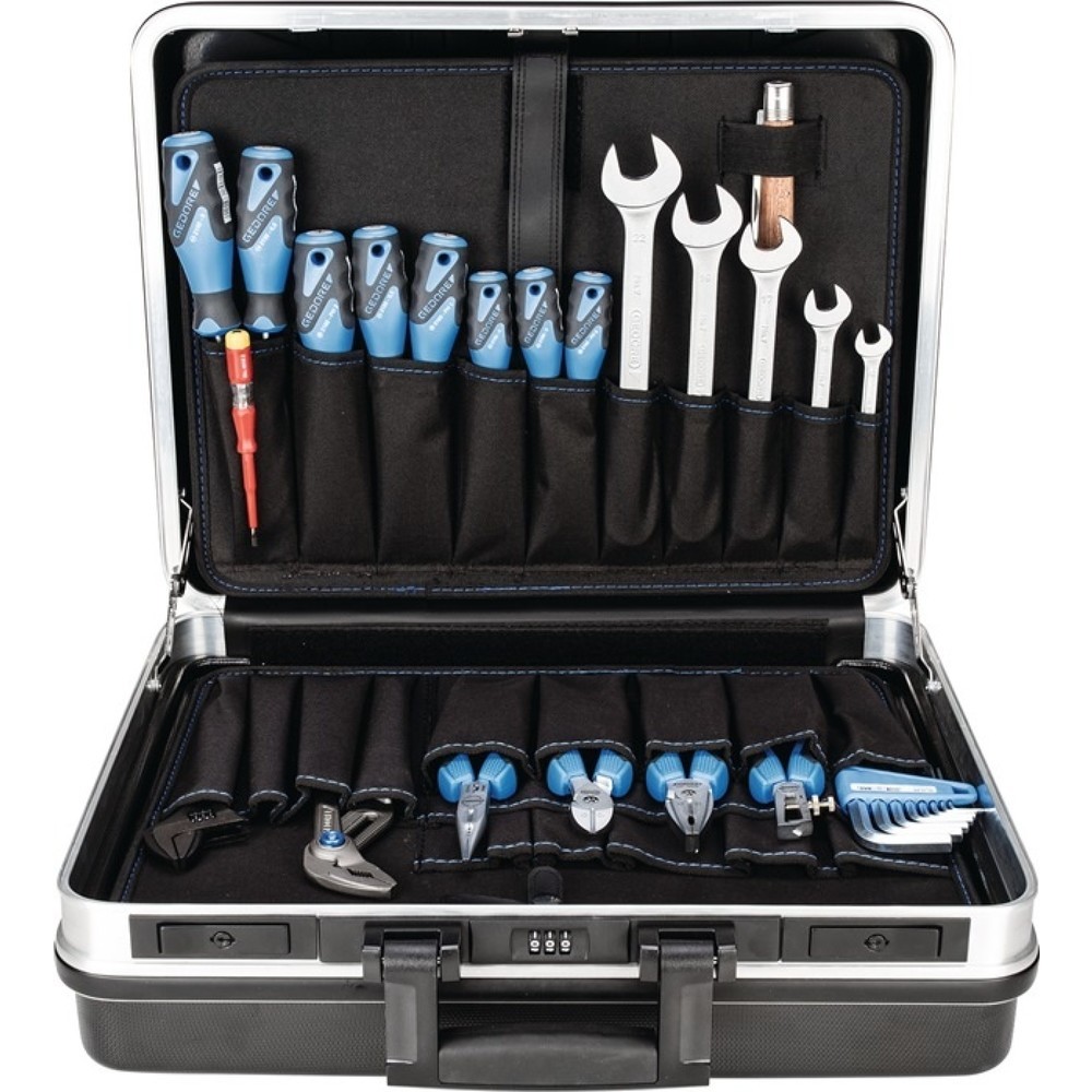 Illustration du produit: Assortiment d'outils 1041-001 74 pièces fourni avec coffret de transport rigide