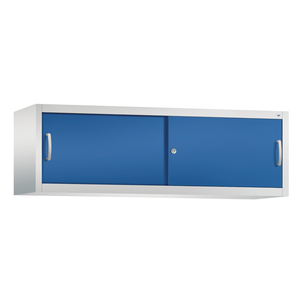 Produktabbildung: Aufsatzschrank für C+P Werkstatt-Schiebetürenschrank, Höhe 500 mm