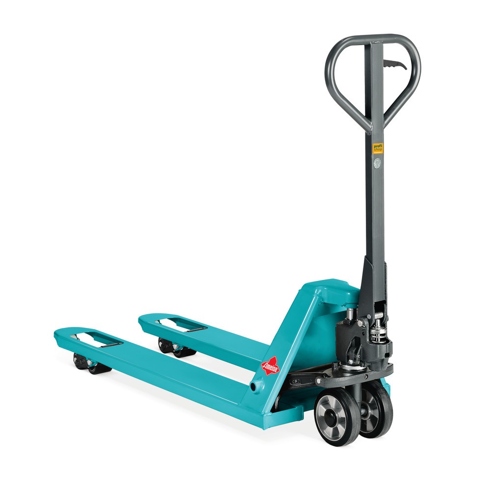 Produktabbildung: Handhubwagen Ameise® PTM 2.0, Tragfähigkeit 2.000 kg, Gabellänge 1.150 mm, Vollgummi/Polyurethan, Tandemrollen (CH)