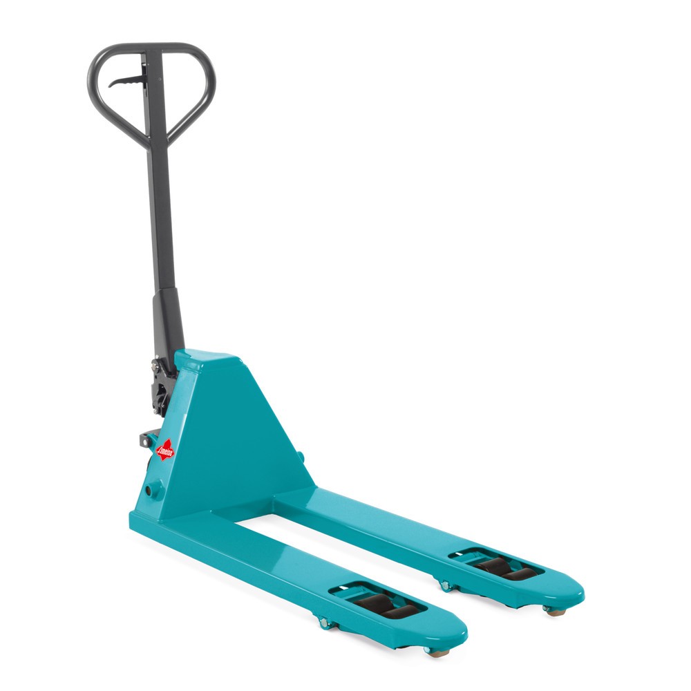 Produktabbildung: Handhubwagen Ameise® PTM 2.0, Tragfähigkeit 2.000 kg, Gabellänge 1.000 mm, Vollgummi/Polyurethan, Tandemrollen