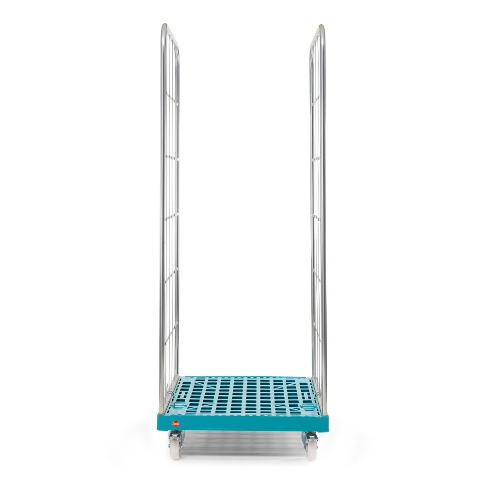 Produktabbildung Nr. 4: Ameise® Bac à roulettes, 2 côtés, à mailles grossières, électro-zingué, plateau à roulettes en plastique, HxlxP 1 830 x 724 x 815 mm