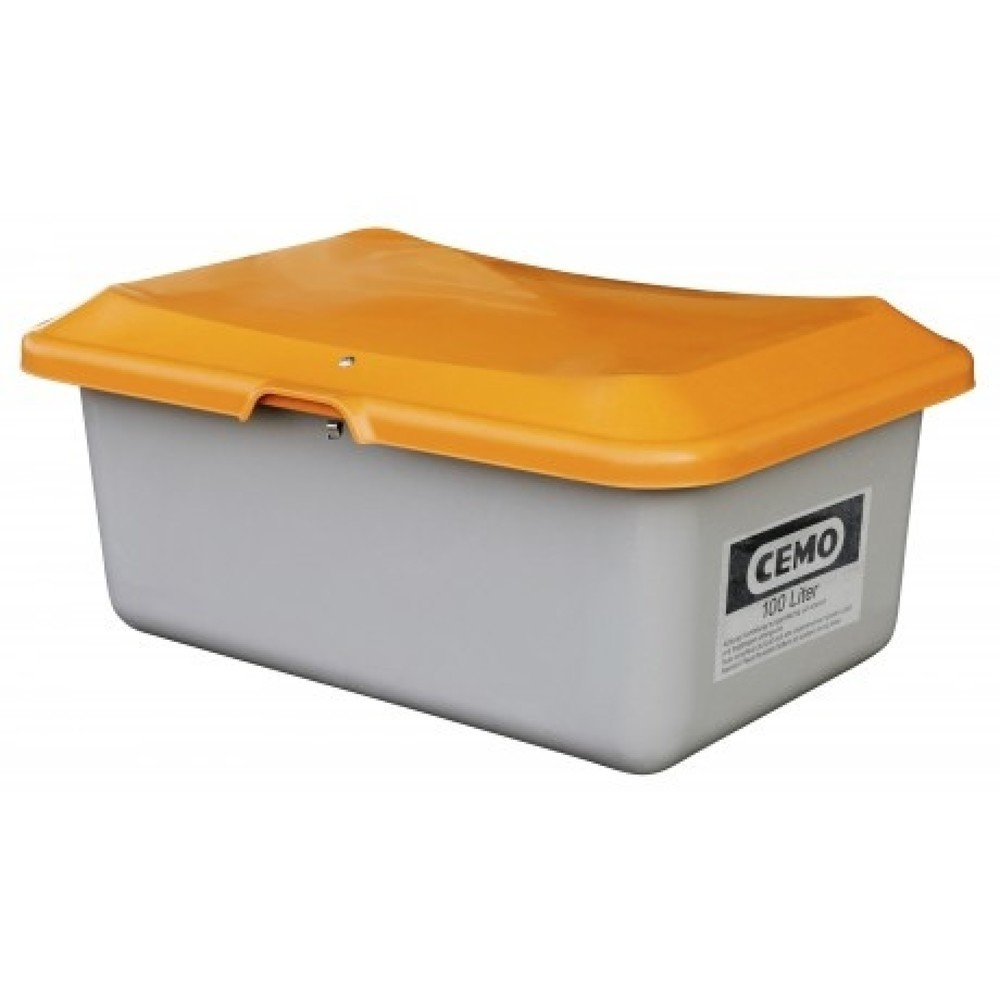 Illustration du produit: Bac à sel CEMO, gris/orange, 100 litres