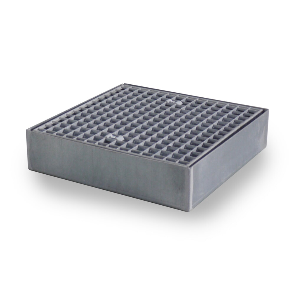 Bac collecteur plat en acier, capacité de charge 6 500 kg/m², H x l x P 118 x 500 x 500 mm Illustration du produit: Bac collecteur plat en acier, capacité de charge 6 500 kg/m², H x l x P 118 x 500 x 500 mm