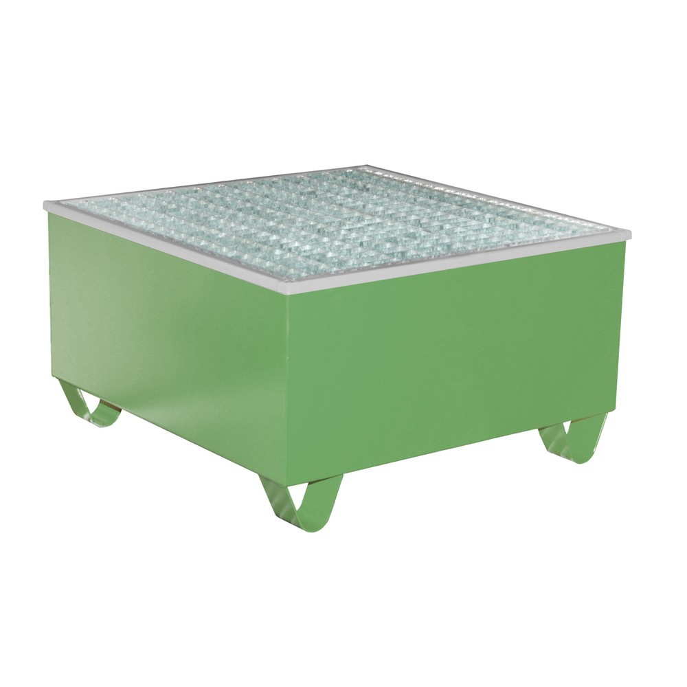 Produktabbildung Nr. 1: Bac de rétention Bauer® AW-1/PE, peint, vert réséda