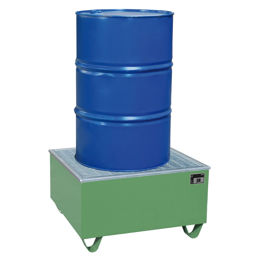 Produktabbildung Nr. 2: Bac de rétention Bauer® AW-1/PE, peint, vert réséda