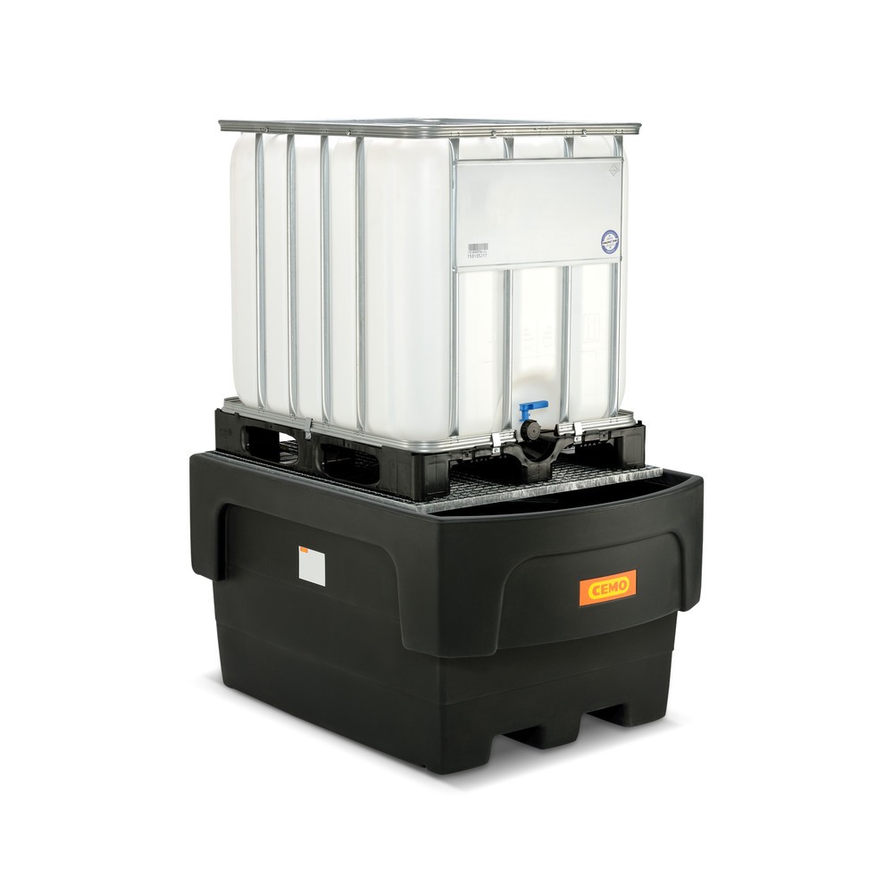 Produktabbildung Nr. 2: Cuves en PE pour 1 IBC, avec embout de remplissage et caillebotis en acier