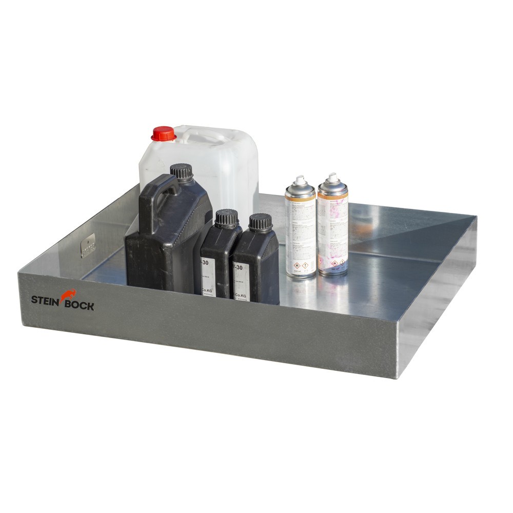 Produktabbildung Nr. 2: Bac de rétention pour petits bidons, en acier, pour palettes, HxlxP 120 x 600 x 800 mm