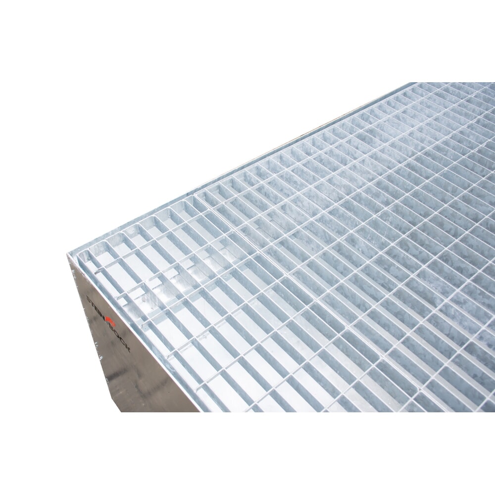 Produktabbildung Nr. 4: Bac de rétention Steinbock® en acier pour 2 cuves KTC/IBC, galvanisé à chaud