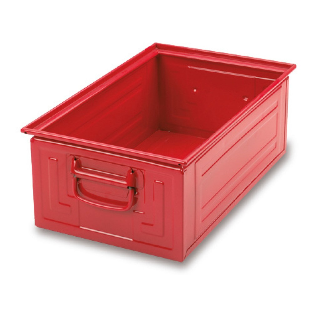 Illustration du produit: Eurobox en tôle d’acier, haut. x larg. x prof. 200 x 500 x 300 mm, rouge