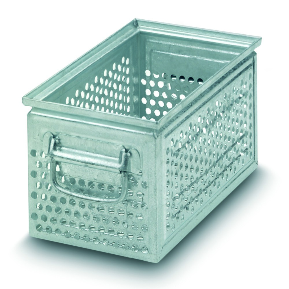 Produktabbildung Nr. 1: Bac empilable en tôle d’acier, avec perforation grossière Ø 10 mm, H x l x p 200 x 300 x 200 mm