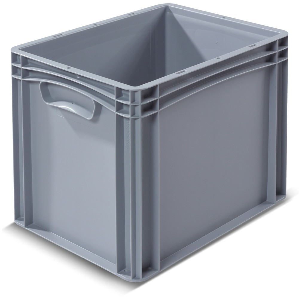 Illustration du produit: Bac Euro empilable BASIC, parois + fond fermés, 30 litres