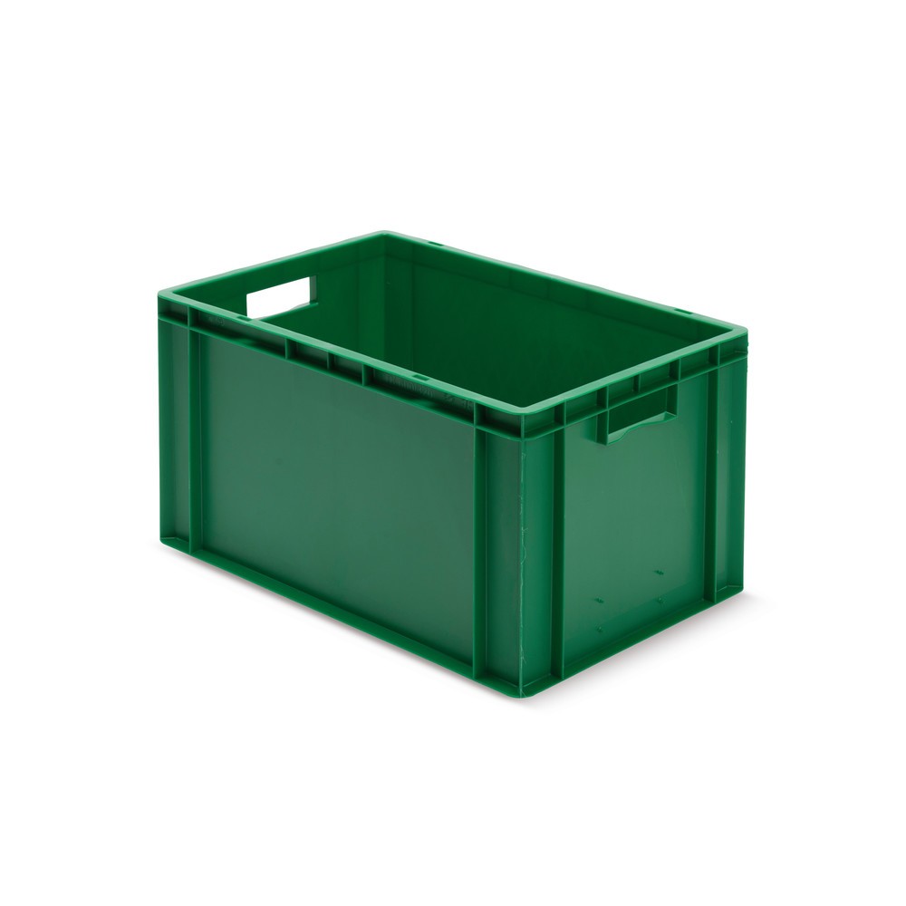 Produktabbildung Nr. 1: Bac Euro empilable, parois + fond fermés, 61 litres, vert, poignées
