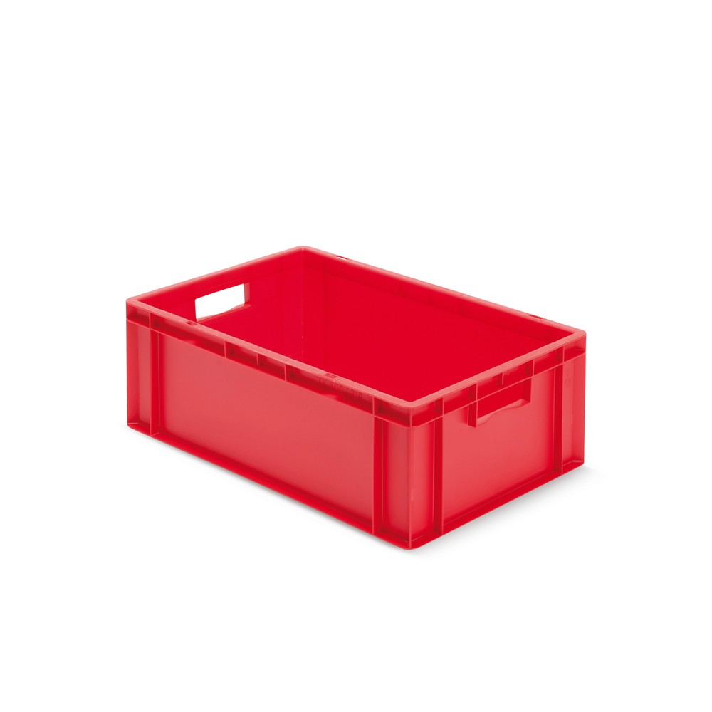 Produktabbildung Nr. 1: Bac Euro empilable, parois + fond fermés, 40 litres, rouge, poignées