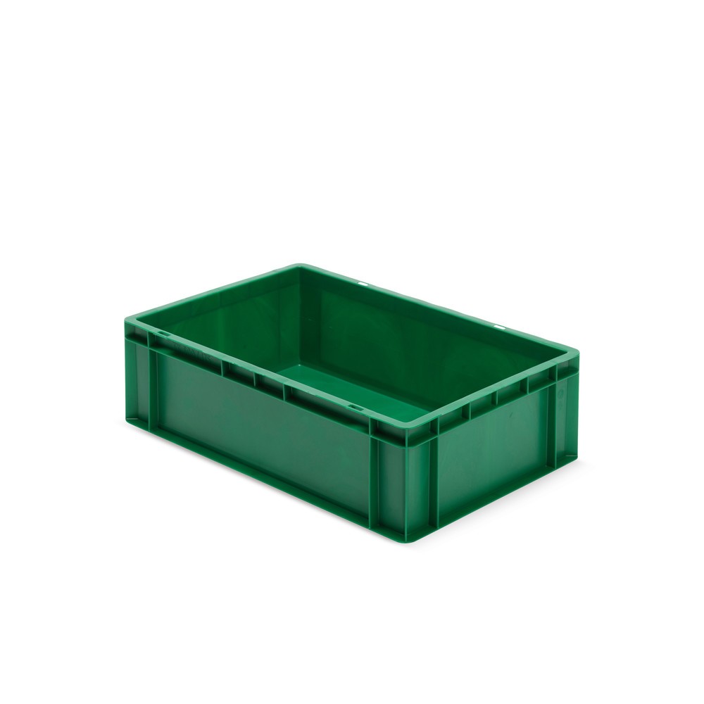 Illustration du produit: Bac Euro empilable, parois + fond fermés, 33 litres, vert