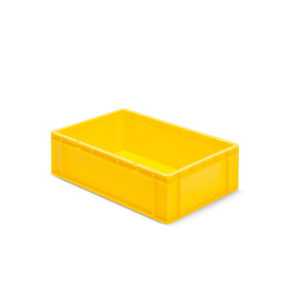 Illustration du produit: Bac Euro empilable, parois + fond fermés, 33 litres, jaune