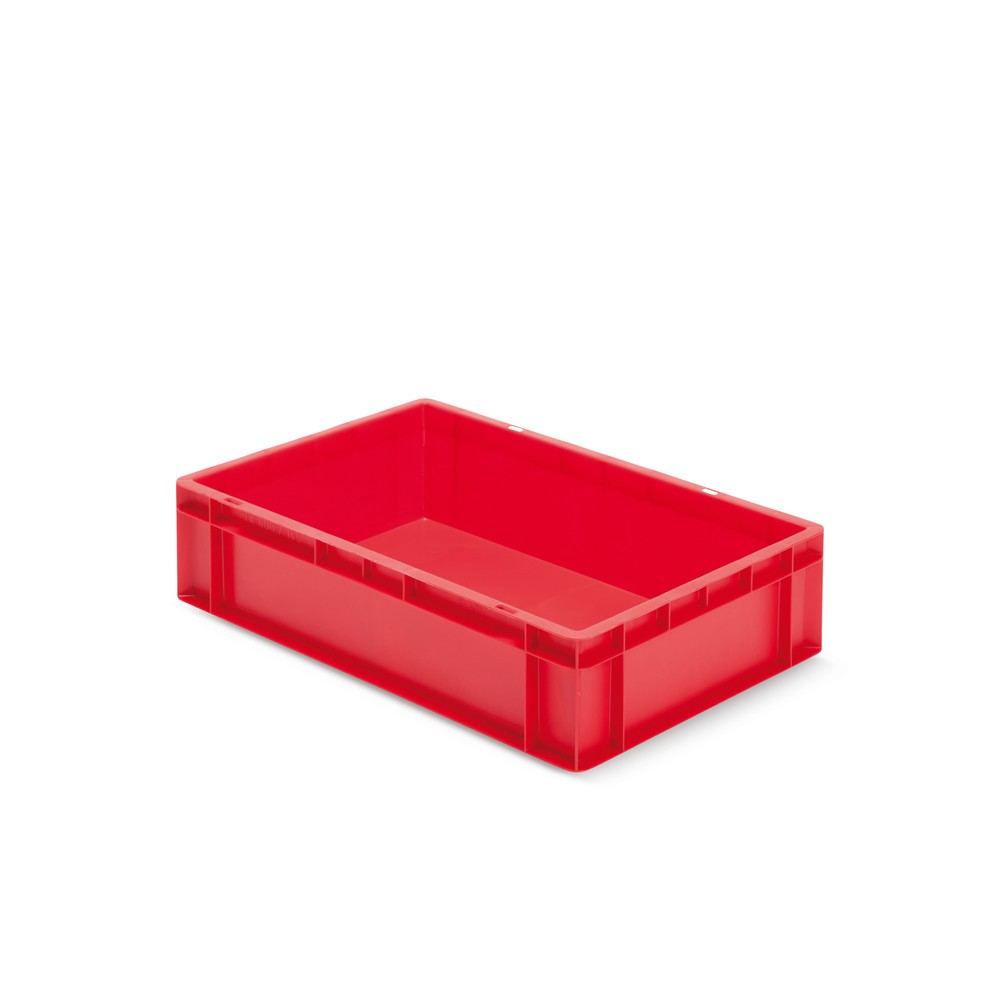 Illustration du produit: Bac Euro empilable, parois + fond fermés, 26 litres, rouge
