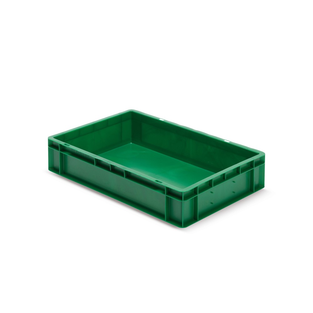Illustration du produit: Bac Euro empilable, parois + fond fermés, 22 litres, vert
