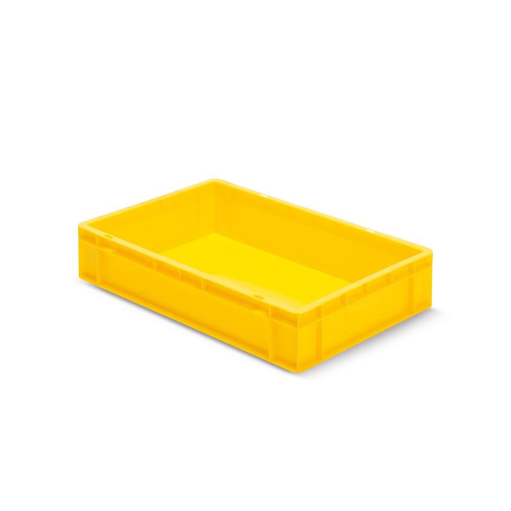 Illustration du produit: Bac Euro empilable, parois + fond fermés, 22 litres, jaune