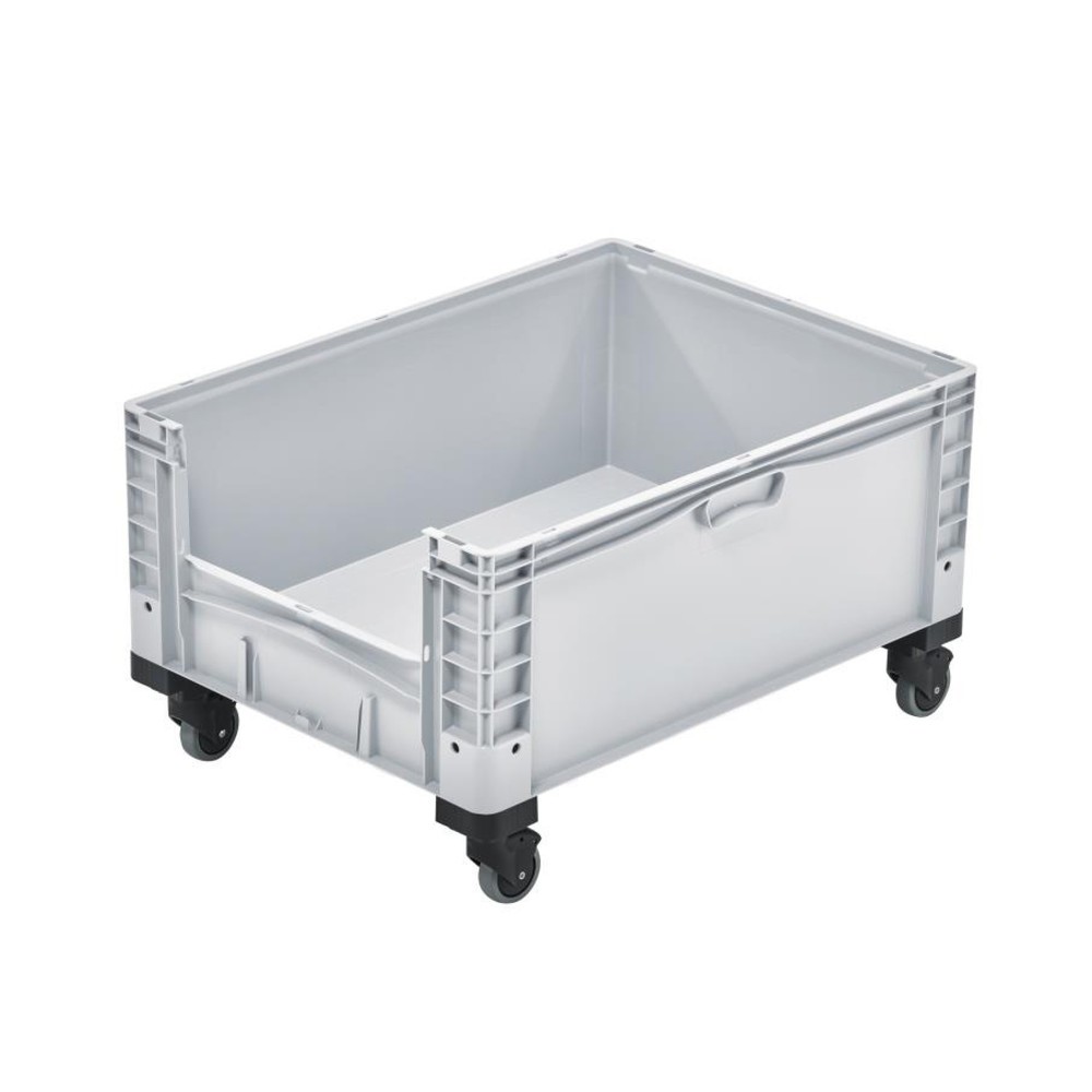 Illustration du produit: Bac Europe, fermé, 800x600x320 mm, avec ouverture de prélèvement et roulettes