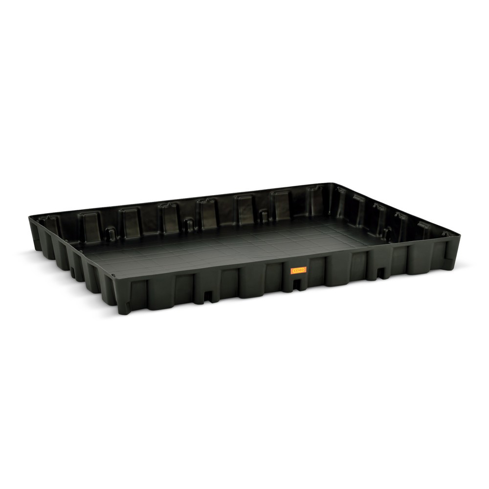 Illustration du produit: Bac labo modulaire CEMO en PE pour le stockage de petits contenants, volume de rétention 250 l