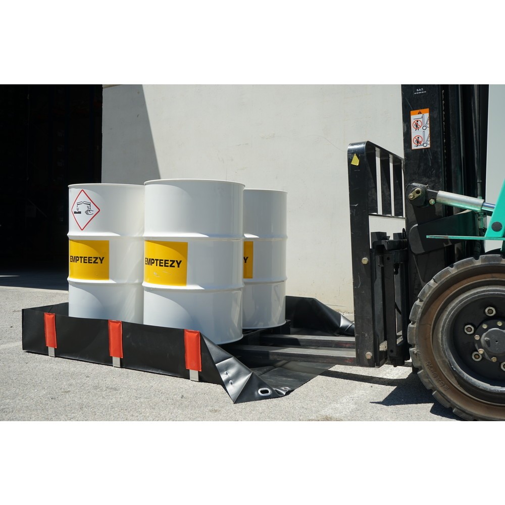 Produktabbildung Nr. 2: Bac pliable en PVC, pour 4x fûts de 200 litres ou 1x IBC, capacité 562 l