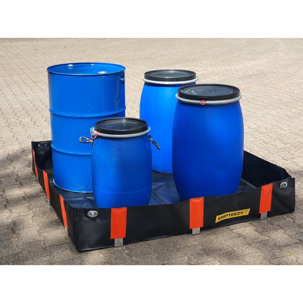 Produktabbildung Nr. 3: Bac pliable en PVC, pour 4x fûts de 200 litres ou 1x IBC, capacité 562 l