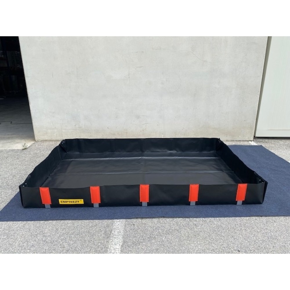 Produktabbildung Nr. 1: Bac pliable en PVC, pour 8x fûts de 200 litres ou 2x IBC, capacité 937 l