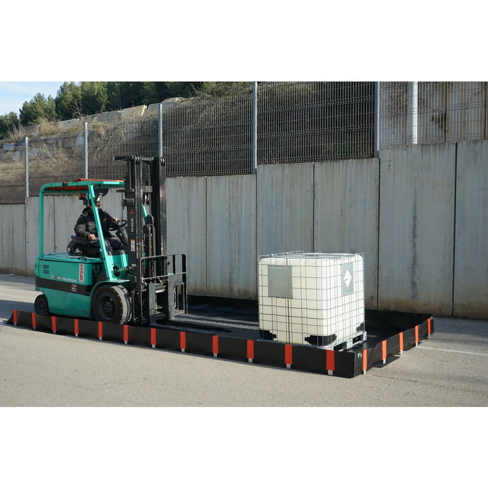 Produktabbildung Nr. 2: Bac pliable en PVC, pour 8 palettes (32 fûts ou 8 IBC), capacité 3.750 l