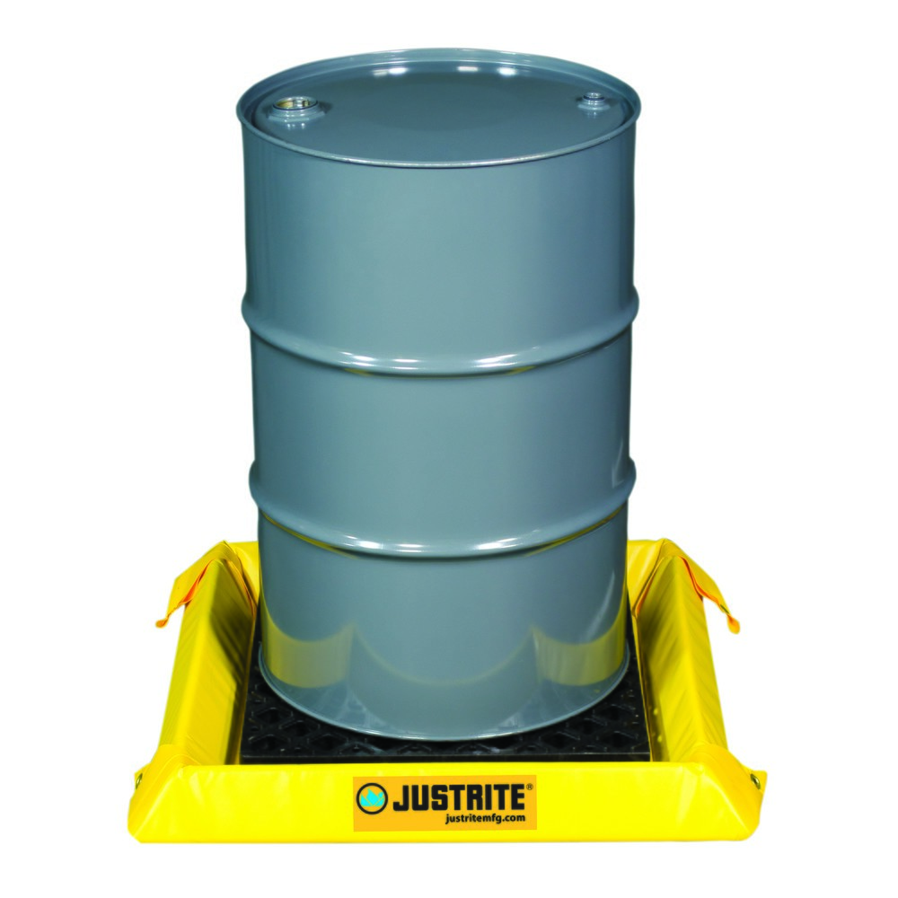 Produktabbildung Nr. 2: Bac pliable Justrite en PVC, hauteur de paroi 100 mm, dimensions intérieures 0,6 x 0,6 m, capacité 38 l