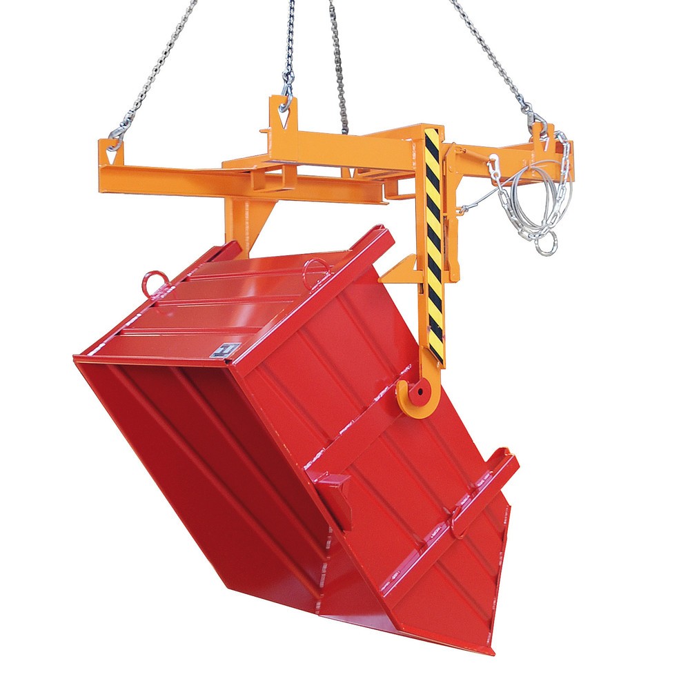 Produktabbildung Nr. 2: Bac pour matériaux de construction Bauer® BBP 100, peint, rouge feu