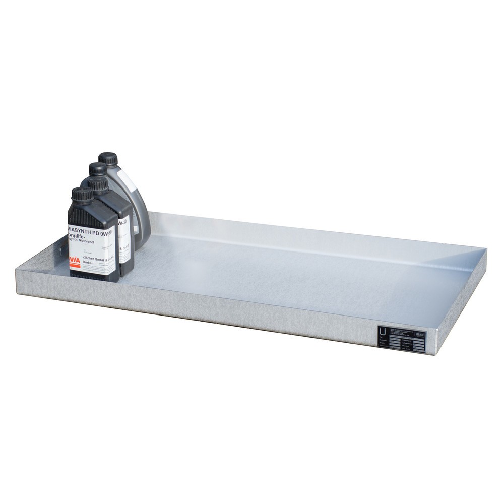 N° de l'image du produit 2 : Bac pour petits bidons Bauer® KGW 2 V4A, acier inoxydable 1.4571