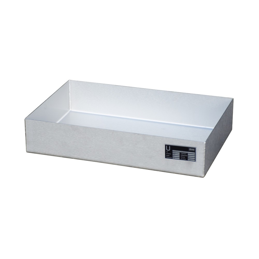 Illustration du produit: Bac pour petits bidons Bauer® sur palettes KGW-P 1 V4A, acier inoxydable 1.4571